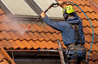 Démoussage et hydrofuge de toiture à Eysson